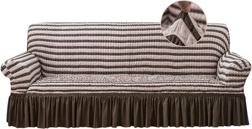 Vista 11 de Jeloris Funda Elástica para Sillón de Fácil Ajuste Cubierta de Sofá con Falda, Protector de Muebles Universal Duradero Lavable de Alta Elasticidad