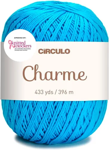 Vista 15 de CIRCULO Charme - Paquete de hilo para tejer y ganchillo, 3 bolas de 100% algodón virgen brasileño mercerizado, peso deportivo suave, color 2012