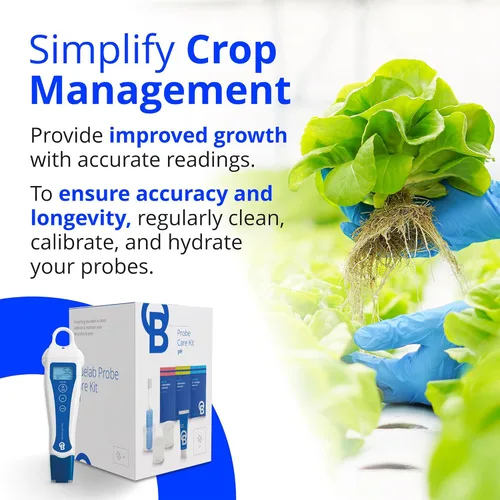 Vista 7 de Bluelab Medidor de pH Tipo Lápiz y Kit de Cuidado de Sonda con Suministros de Calibración, Solución de Almacenamiento y Cepillo, Probador Digital