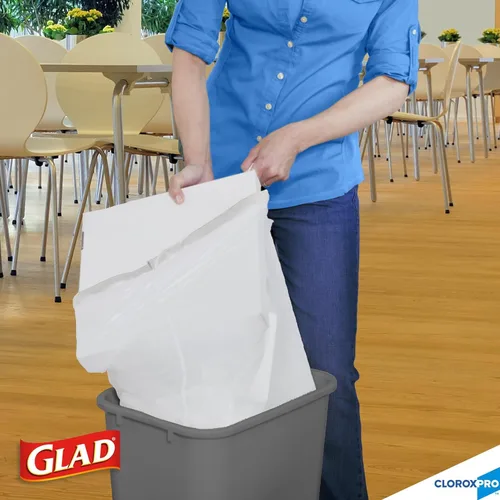 Vista 6 de Glad bolsas de basura con cordón grandes para cocina, 13 galones, 100 unidades (paquete de 4).