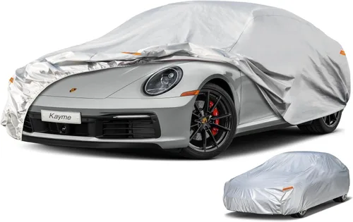 Vista 50 de Kayme - Cubierta impermeable resistente de 7 capas para camioneta, apta para todo clima, protección para exteriores contra lluvia y rayos UV, ajuste