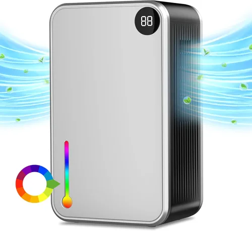 Vista 10 de Deshumidificador, deshumidificadores pequeños Scozza para habitación del hogar, silencioso con apagado automático, deshumidificadores