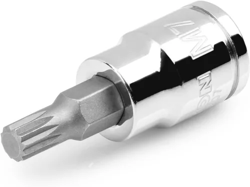 Vista 19 de TEKTON 3/8 pulgadas Drive x M4 Long Triple Square Bit Socket SHB18404
