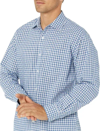 Vista 3 de Tienda Essentials Camisa de popelina para hombre, informal, de manga larga, con ajuste regular