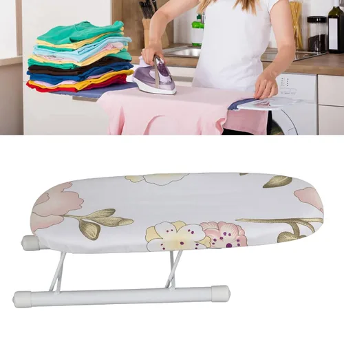 Vista 3 de Tabla de planchar pequeña para mangas, cuello, camiseta, puño, ropa interior de 10.43 x 4.13 pulgadas, no adecuada para ropa completa, plegable