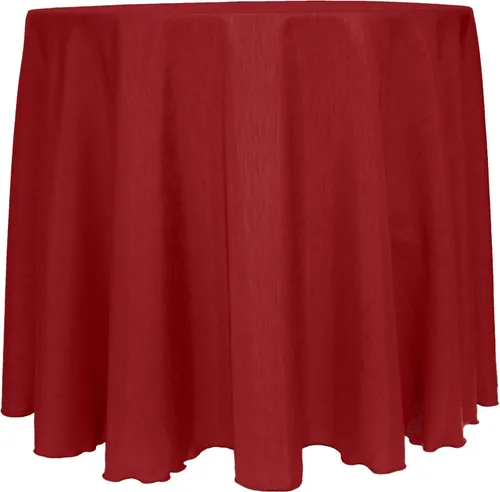 Vista 67 de Ultimate Textile Mantel redondo reversible Shantung Satin Majestic de 114 pulgadas, color verde cazador