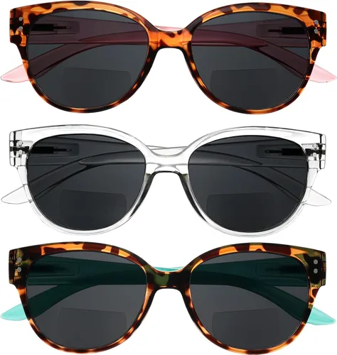 Vista 6 de Yogo Vision Bifocal Sunglasses for Women Reader Sunglasses Classic Retro Style Sun Protection Outdoors Eyewear