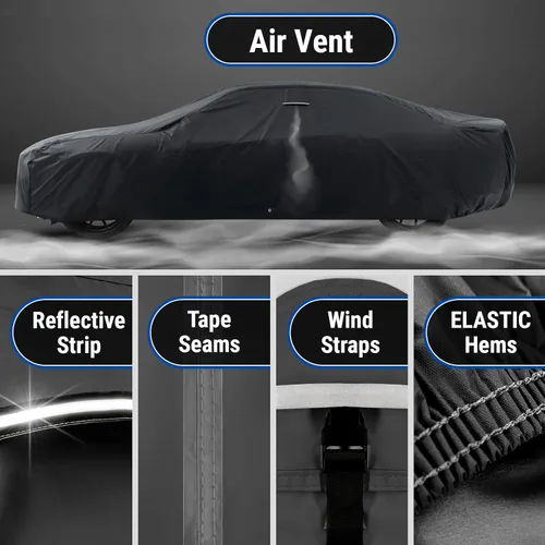 Vista 5 de iCarCover Funda de automóvil personalizada para Dodge 330 (1962-1964), impermeable, para todo tipo de clima, lluvia, nieve, UV, protector solar