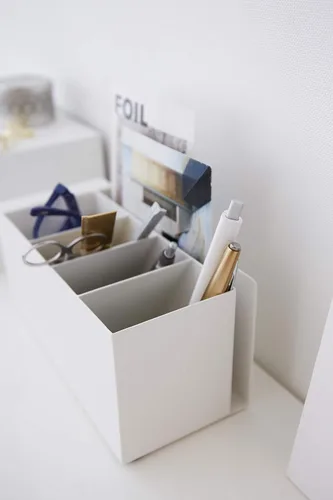 Vista 4 de Yamazaki 3319 TOWER Stiftehalter, blanco, Stahl, Minimalistisches Design