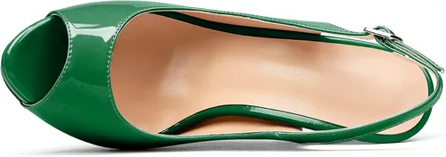 Vista 3 de YODEKS Zapatos de vestir de fiesta con plataforma y tacón alto para mujer