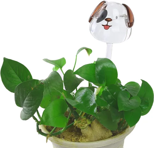 Vista 3 de 2 globos de riego automático para macetas, mini globos de vidrio transparente duraderos, bombillas automáticas de agua para plantas, bombillas