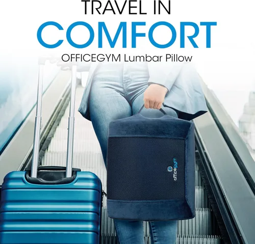 Vista 7 de Almohada ergonómica de apoyo lumbar: solución de espuma viscoelástica para aliviar el dolor de espalda - Eleva la comodidad del asiento - Tu apoyo