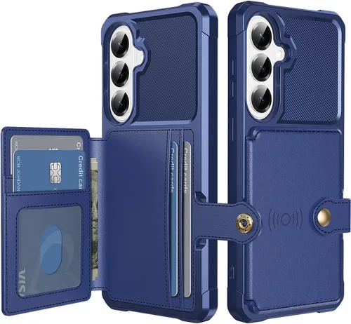 Vista 22 de Funda para Samsung Galaxy S23 Ultra con Portarjetas, Compatible con Soporte Magnético para Automóvil, Resistente a los Golpes de Servicio Pesado