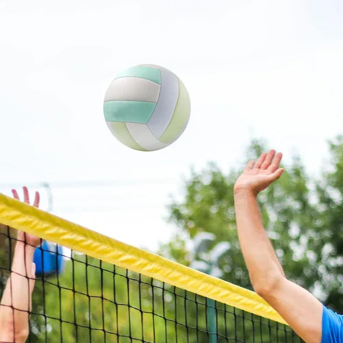 Vista 6 de MYCENSE Balón de voleibol de playa oficial tamaño 5, pelota de voleibol de voleibol interior para adolescentes, color azul