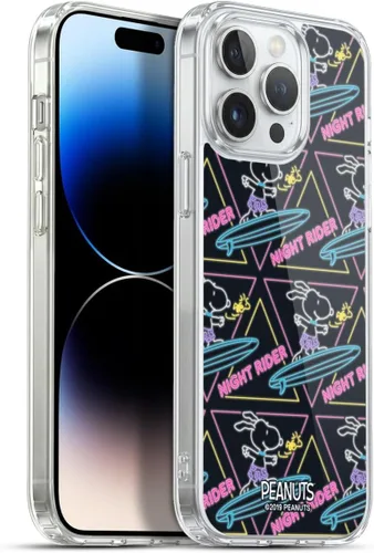 Vista 108 de Head Case Designs Funda de gel suave con licencia oficial de Peanuts Tropical Surf Snoopy Aloha Disco compatible con Apple iPhone 13 Mini