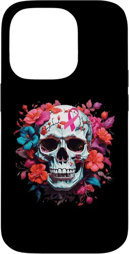 Vista 17 de Breast Cancer Skull Shirt For Women Sugar Skull Pink Ribbon Case for iPhone 16
