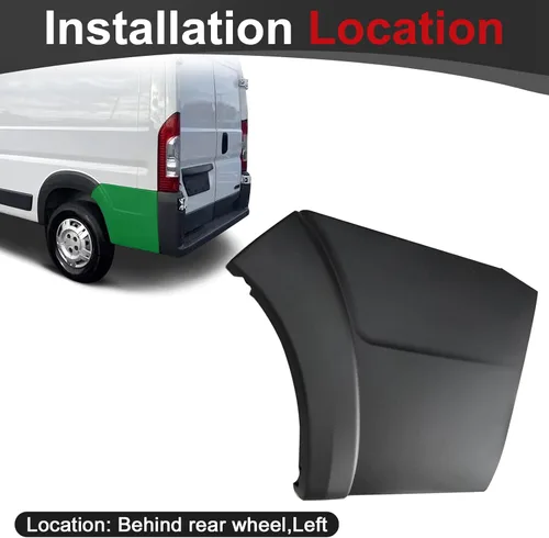 Vista 5 de Cubierta de moldura de panel lateral compatible con Ram ProMaster 1500 2500 3500 Cargo Van estándar (para cuerpo corto no modelo extendido) 2014