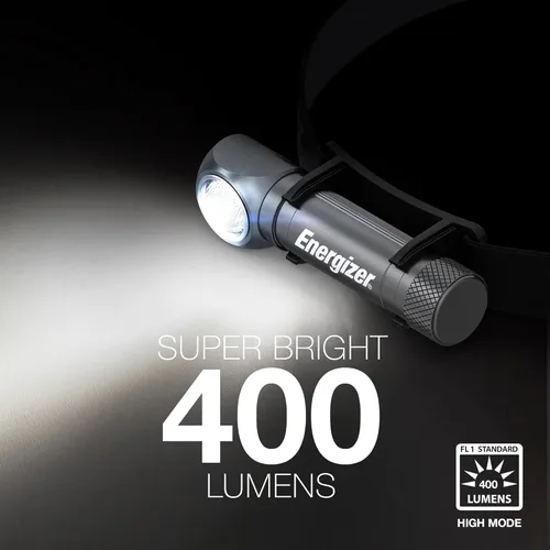 Vista 6 de Energizer linterna frontal LED recargable X1000, luz frontal ultra brillante resistente al agua IPX4, modo turbo de 1000 lúmenes, linterna frontal