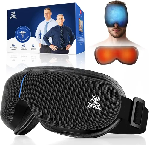 BOB AND BRAD Masajeador de ojos con calor y enfriamiento, regalos de cumpleaños HSA elegibles para la FSA para mujeres y hombres, masajeador de ojos