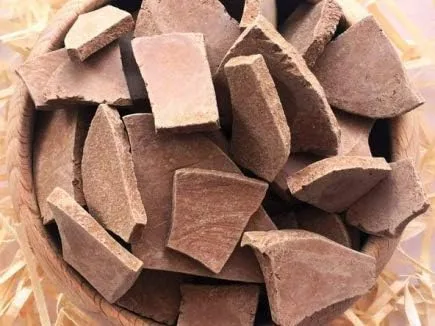 Trozos de arcilla comestible RED Natural para comer, 8 oz (220 g)