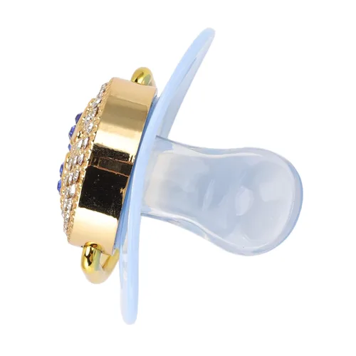Vista 7 de Baby Pacifier, Baby Pacifier for 6 to 18 Months Baby Soft Touch Silicone Bling Baby Pacifier Anti Static Newborn Pacifiers for Home (Blue) Pacifiers