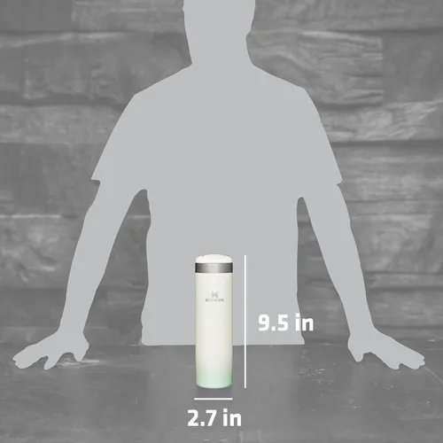 Vista 5 de Stanley AeroLight - Botella de tránsito, vaso aislado al vacío para café, té y bebidas con acero inoxidable ultraligero
