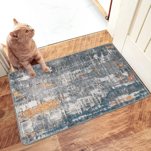 Vista 13 de famibay Alfombra de pasillo de 2 x 10, moderna para pasillos, antideslizante, alfombras de cocina lavables, alfombra de pasillo suave abstracta