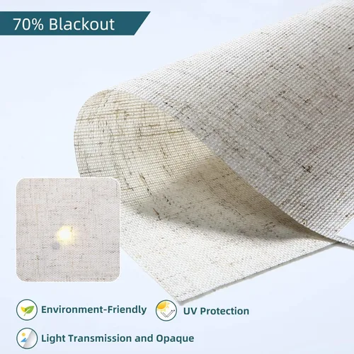 Vista 4 de Weffort Persiana enrollable motorizada de filtrado de luz funciona con HomeKit Alexa Google persianas inteligentes 70 opacas para ventanas con motor