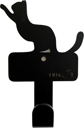 Vista 14 de Fulgor Gancho de pared de metal para decoración de cachorro, perro y gato (gato grande)