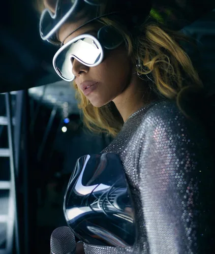 Vista 3 de Gafas de sol de moda con máscara ondulada para mujeres y hombres, gafas de sol de gran tamaño, estilo de diseñador de moda