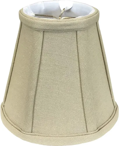 Vista 141 de Royal Designs, Inc. BS-707FC-6AGL Deep Empire Basic - Pantalla para lámpara con clip de llama, 3.5 x 6 x 5.75 pulgadas, color dorado antiguo