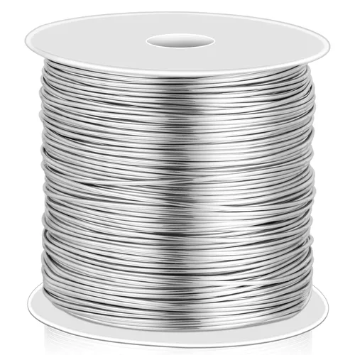 Vista 9 de Cridoz - Alambre de acero inoxidable de calibre 18 para hacer joyas, alambre de 1mm para envoltura de cierre