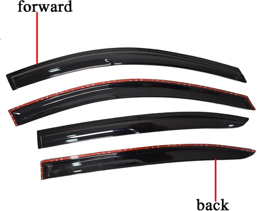 Vista 3 de 4 viseras laterales para ventana lateral, deflectores de sombra de acrílico de repuesto para Accord 2008-2012