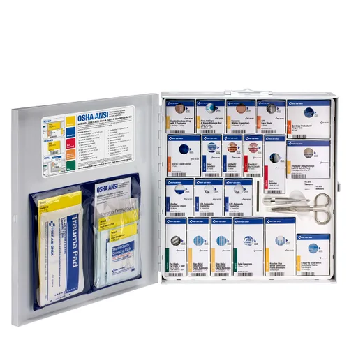 Vista 2 de Botiquín de primeros auxilios sin medicamentos SmartCompliance, cumple con ANSI 2015, 1