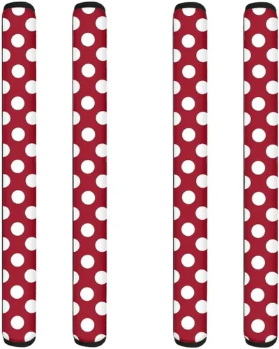 Vista 7 de 4 fundas para manija de puerta de refrigerador, color verde militar, cubierta de manija de nevera, hecha a mano, protector de decoración