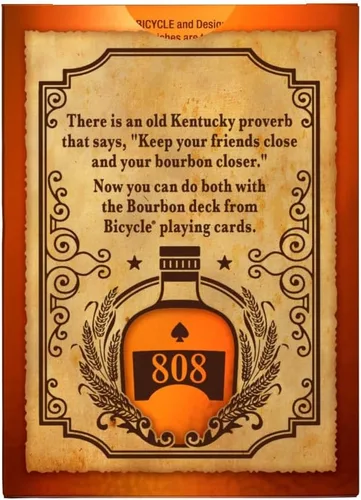 Vista 4 de Bicycle Cartas de Juego Bourbon Marrón