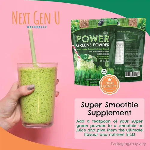 Vista 3 de NextGenU - Polvo Super Greens - 5.29 oz - Apoyo inmunológico - Complemento alimenticio - Verdes superalimentos - Mezcla de batidos para batidos