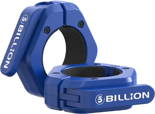 Abrazaderas olímpicas de barra de 2 pulgadas (par) collares de barra para levantamiento de pesas seguro, clips de peso de liberación rápida para