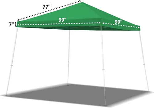 Vista 3 de BenefitUSA 8'x8' Replacement Canopy Top for Slant Leg Frame (Green)