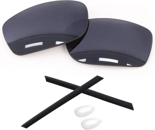 1.6MM Polarized Replacement Lenses & Rubber Kits for Oakley Gauge 8 Family Sunglasses Iridium negro - Policarbonato polarizado