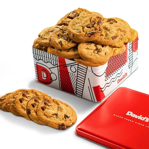 Vista 16 de Latas de galletas frescas y horneadas para regalar de David´s Cookies.