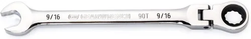 Vista 22 de GEARWRENCH Llave combinada de trinquete de cabeza flexible de 12 puntos con arco oscilante de 4 grados - 86753