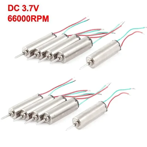 Vista 4 de DC 1.5-3.7V 66000RPM Coreless Micro DC Motor 0.157 inx0.472 in para Avión Modelo RC Juguetes - (10 piezas)