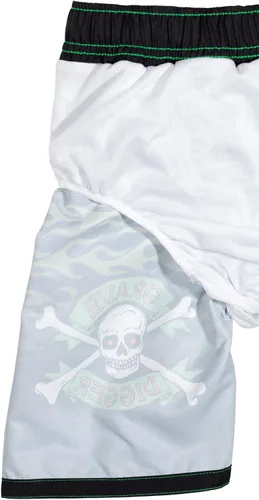 Vista 7 de Monster Jam Megalodon El Toro Loco Grave Digger - Conjunto de traje de baño y protector de erupción para niños pequeños