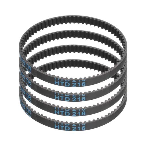 Vista 93 de uxcell 4 piezas HTD-3M Correa de Distribución de Goma 48 Dientes, Longitud de Paso 144mm x Ancho 6mm x Altura 2.4mm, Correa de Polea de Distribución