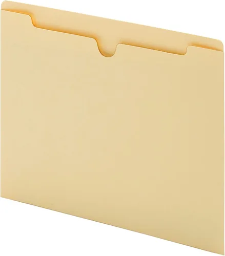 Office Depot Cubiertas planas de doble tapa, 8 1/2 in. x 11 in., tamaño carta, Manila, paquete de 25, 458101OD