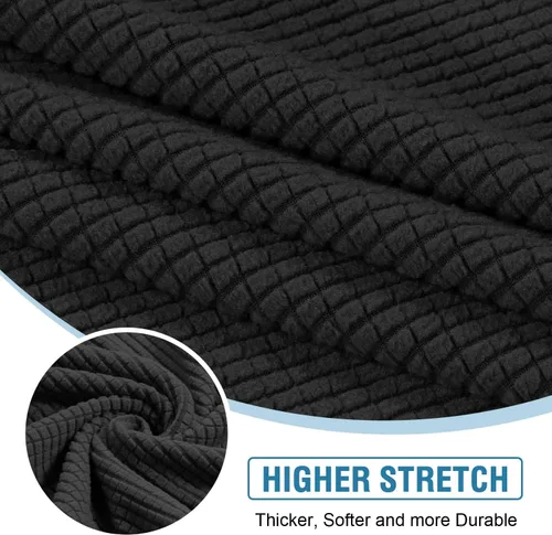 Vista 3 de Fundas para sofá seccional, 3 piezas, fundas de cojín para sofá en forma de L, funda separada para sofá seccional izquierdo y derecho