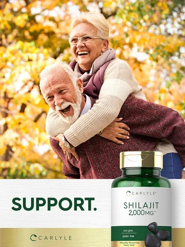 Vista 6 de Carlyle - Cápsulas de Shilajit 2000mg 90 unidades Suplemento sin OMG y sin gluten