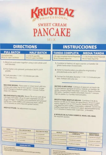 Vista 2 de Krusteaz Mezcla de panqueques de crema dulce de 5 libras (paquete de 2) calidad de restaurante