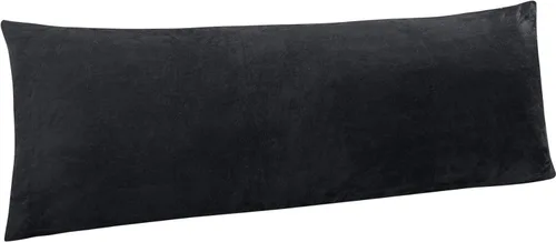 Vista 62 de NTBAY 1 paquete de funda de almohada corporal de terciopelo con cremallera, súper suave y acogedora, funda de almohada larga de franela mullida